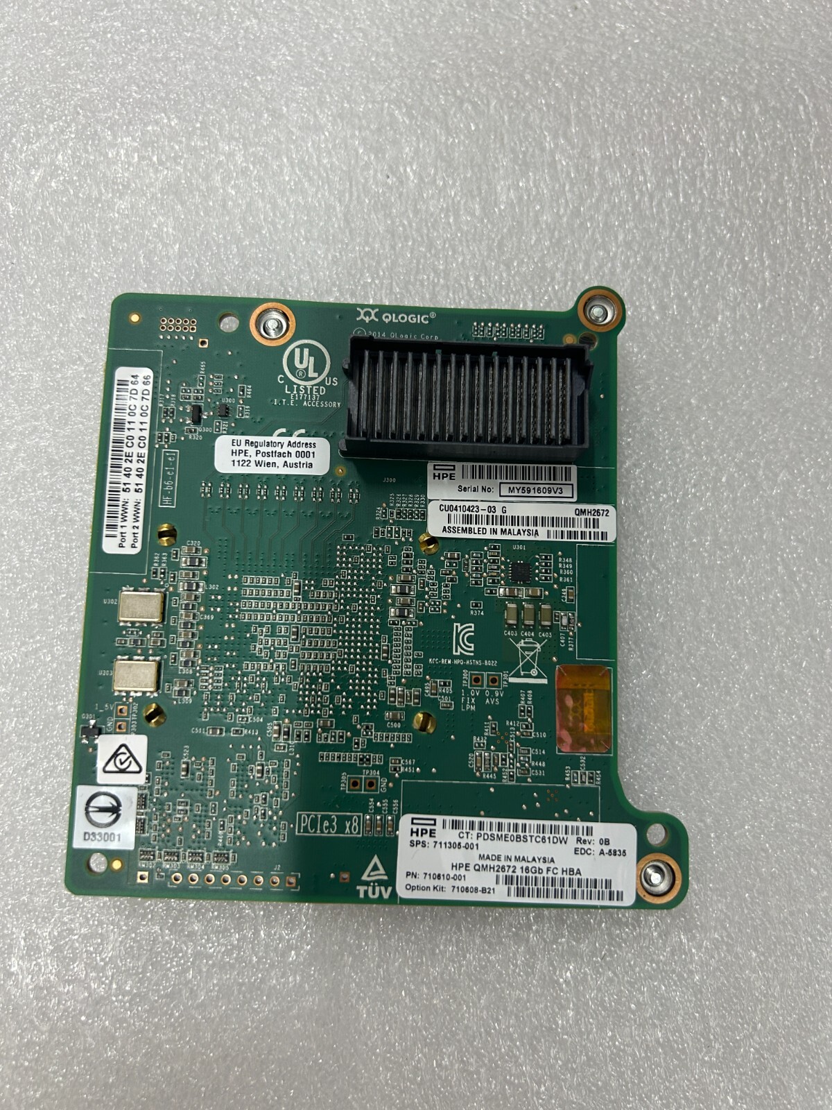 HP 710608-B21 – QMH2672 Dual Port – 16Gbps BL-c Mezzanine HBA 711305-001