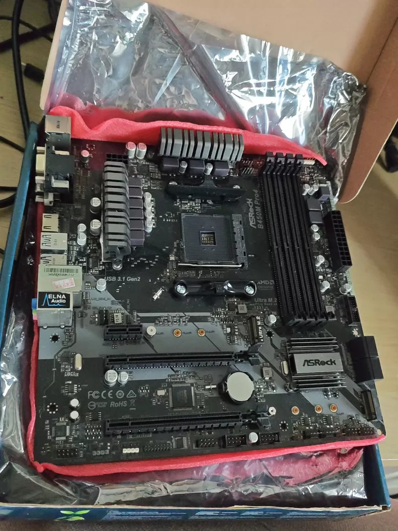 For ASROCK B450M PRO4 motherboard B450 AM4 DDR4 64G HDMI+DVI+VGA M-ATX Tested