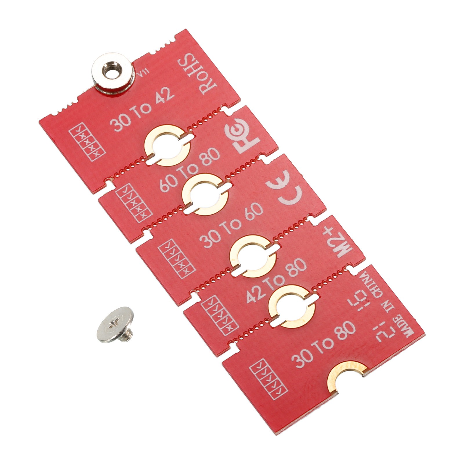 M2+ M.2 NGFF/NVME Extend Adapter 2230 2242 2260 2280 SSD Extension Bracket Card