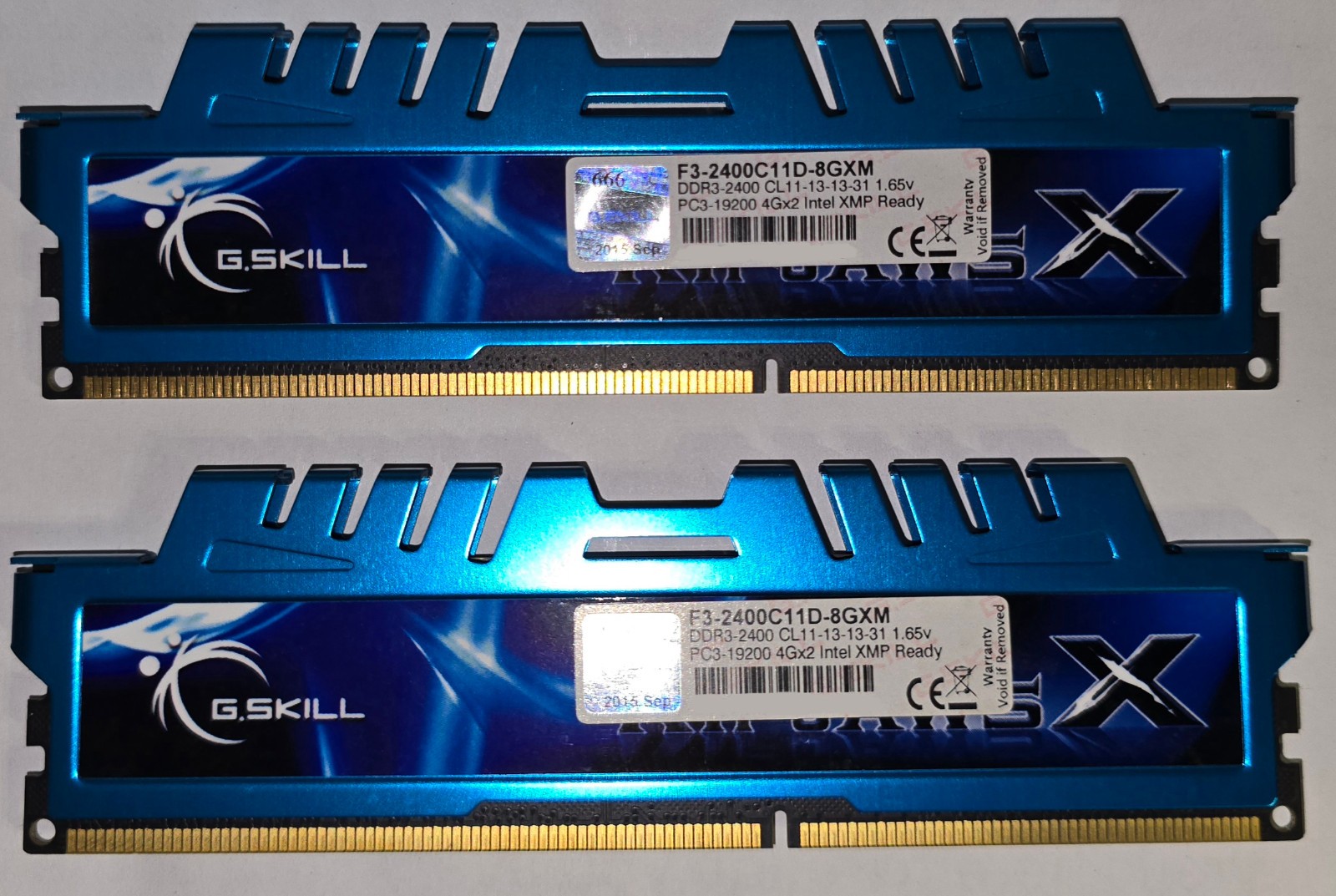 16GB G.SKILL Ripjaws X Kit 4 x 4GB DDR3-2400 DIMM PC3-19200 F3-2400C11D-8GXM