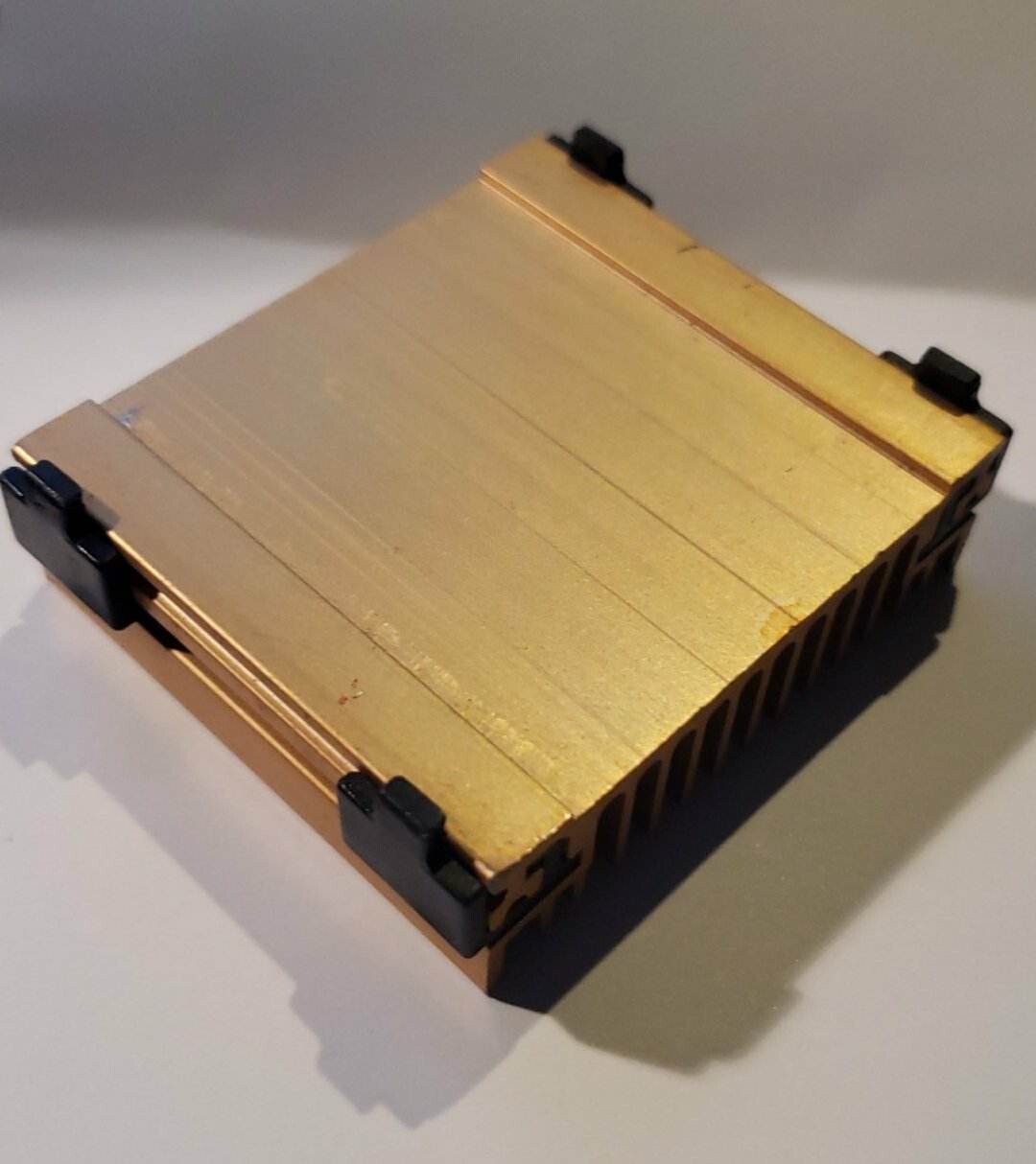 CPU Golden Aluminum Heat Sink with holder, CPU Bracket Heatsink