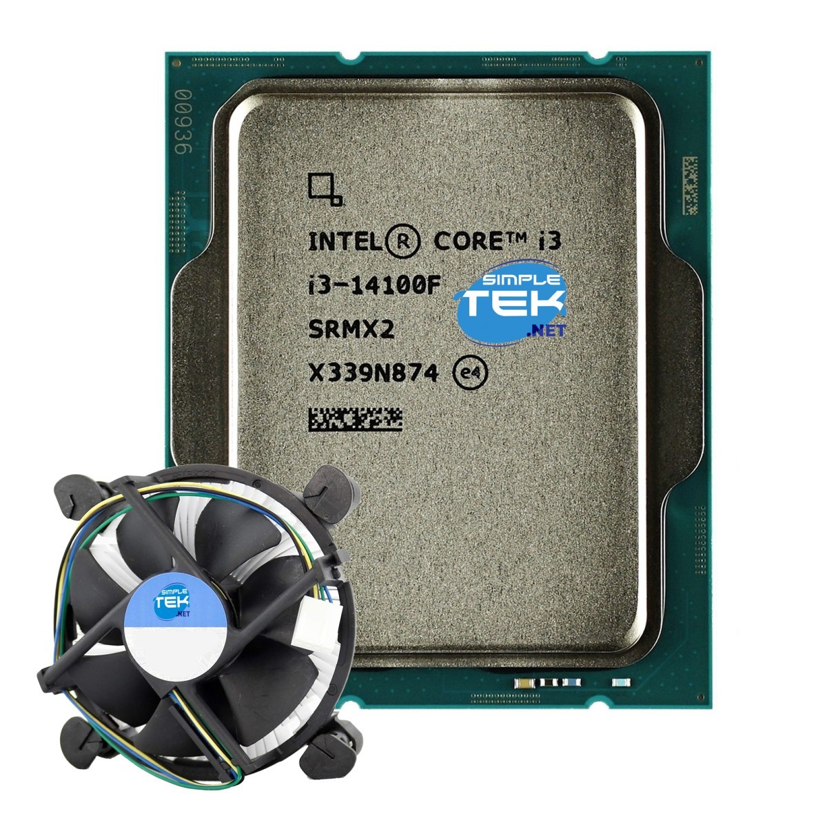 Intel I3-14100F + CPU Cooler For Desktop Processor LGA 1700 SRMX2 Without GPU