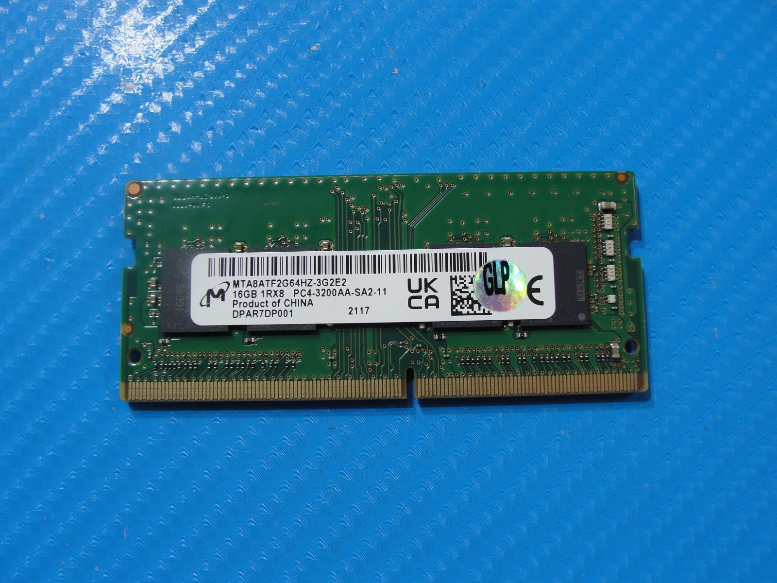 Dell 5511 Micron 16GB 1Rx8 PC4-3200AA Memory RAM SO-DIMM MTA8ATF2G64HZ-3G2E2