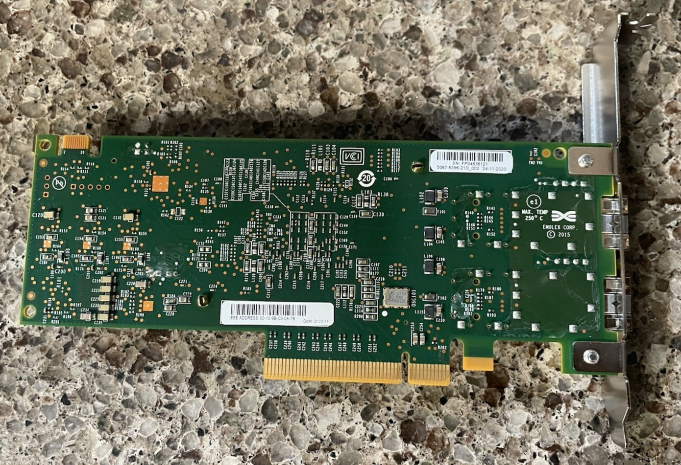 LOT OF 2 | EMULEX ~ 0RXNT1 | DUAL PORT HOST ADAPTER