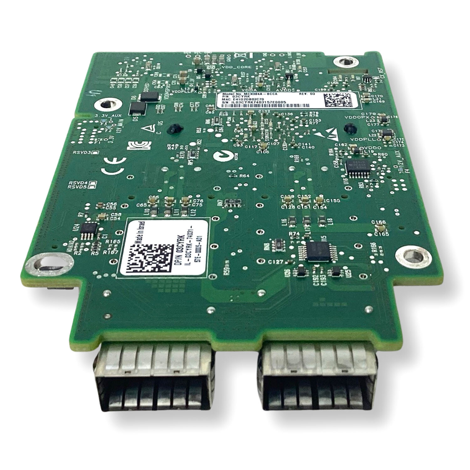 Dell C6100 C6220 Dual-Port 40Gb/s QSFP Mezzanine Network Card MCX384A-BCAA 3CYRK