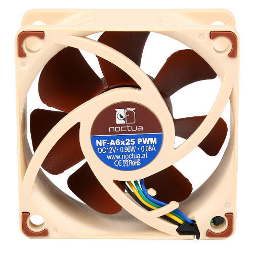 Noctua NF-A6x25 PWM 60mm x 60mm x 25mm A-Series Blade AAO Frame SSO2 Bearing Fan