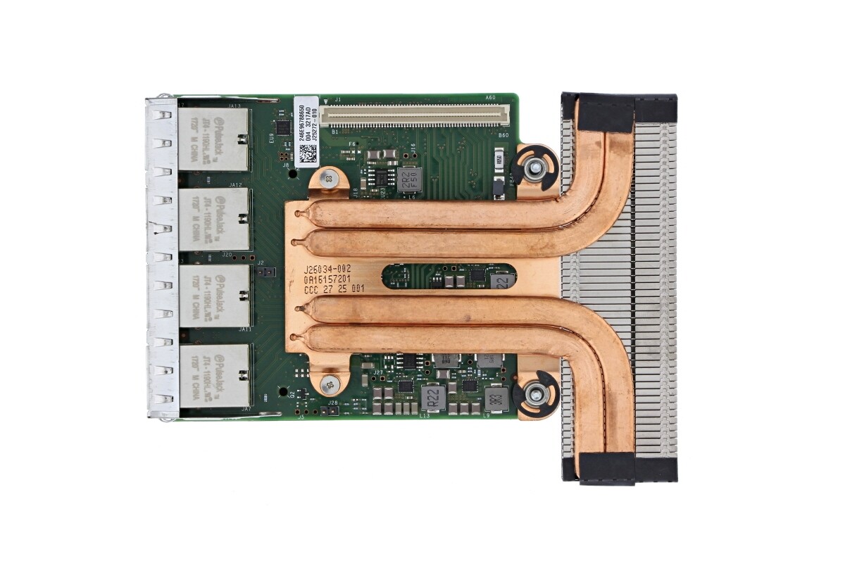 Dell Intel X550-T4 10Gb Quad Port Rack Network Daughter Card – 64PJ8