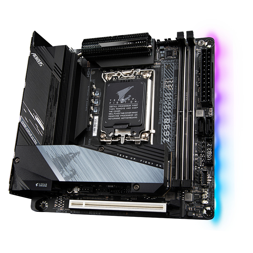 Gigabyte Z690I AORUS ULTRA Motherboard CPU SOCKET LGA1700 Intel DDR5 WIFI 6