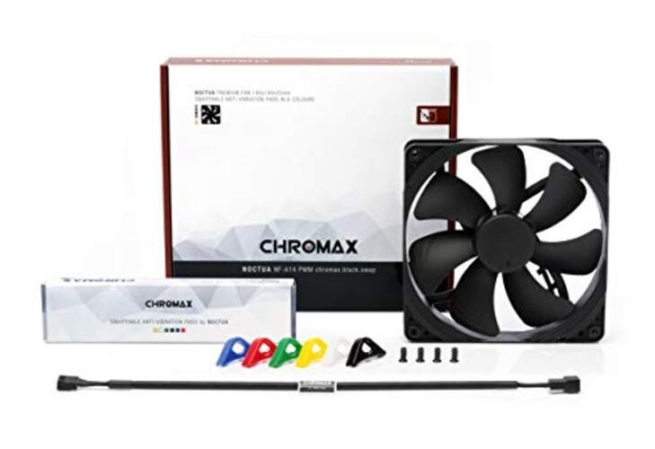 NF-A14 PWM chromax.Black.swap, Premium Quiet Fan, 4-Pin (140mm, pack of 1