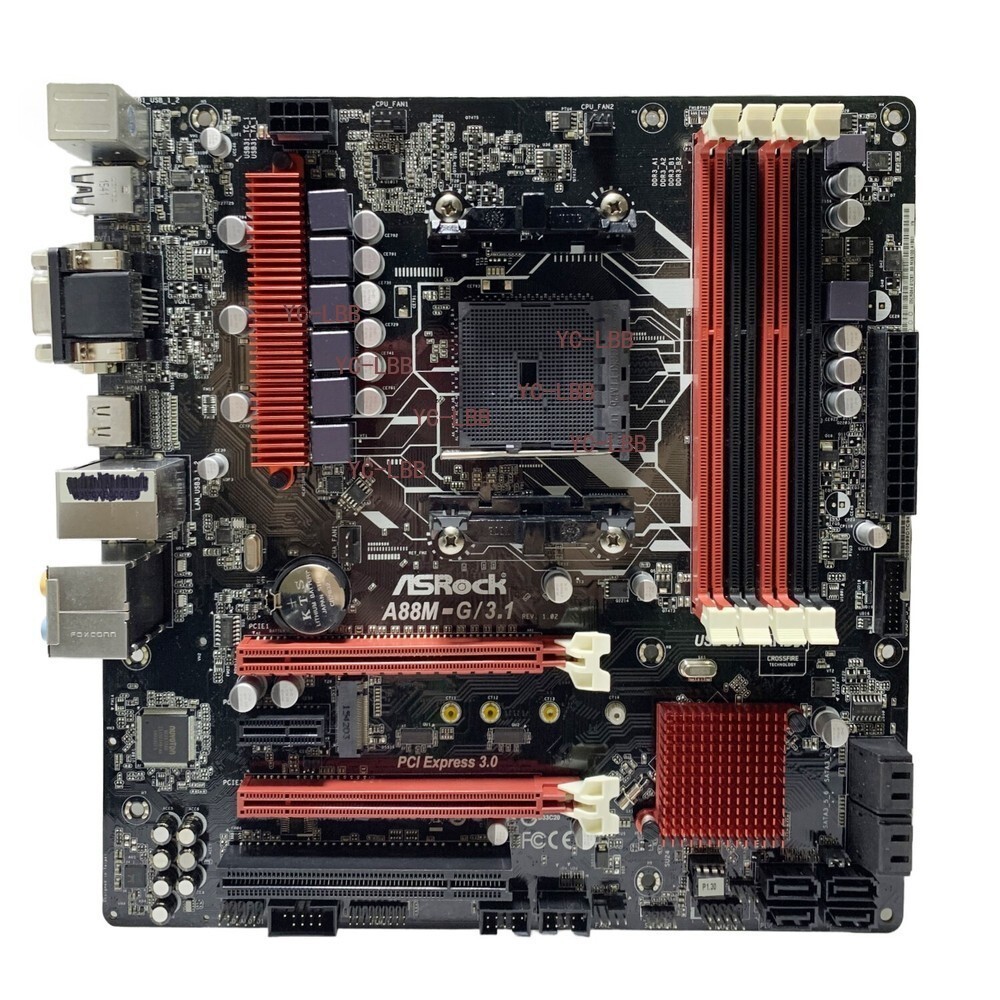 ASRock A88M-G/3.1 Motherboard M-ATX AMD A88X FM2+ /FM2 DDR3 SATA3 HDMI DVI-D VGA