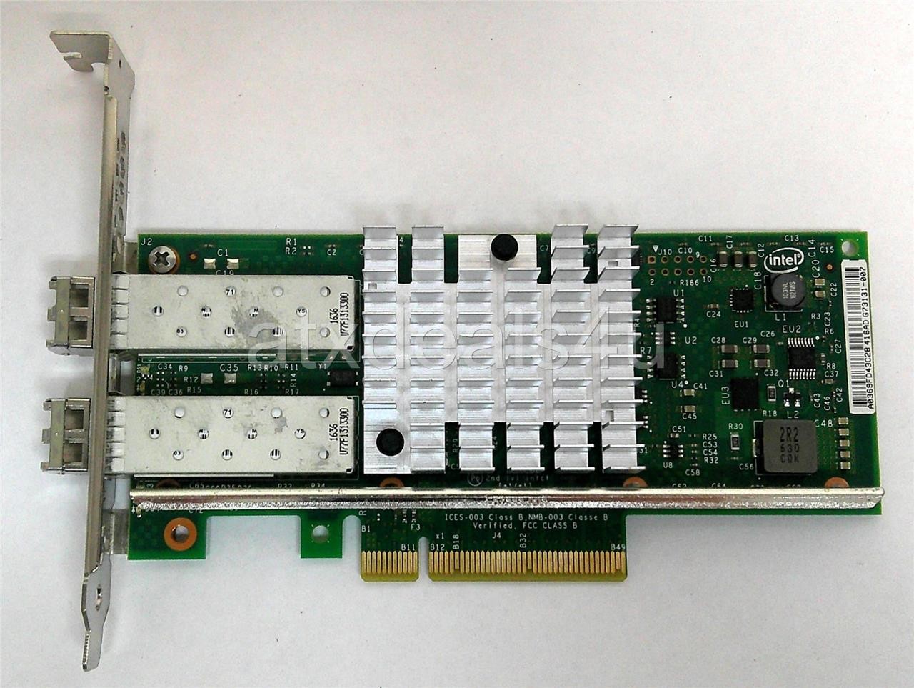 Intel Dell 942V6 X520-DA2 SFP+ Dual-Port 10GB PCI-E 2.0 x8 Network Adapter Card