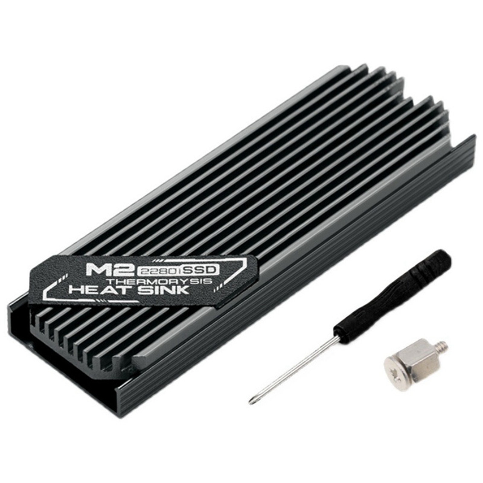 2X Ultrathin M.2 SSD Heat Sink M2 2280 Solid State Hard Disk Aluminum3376