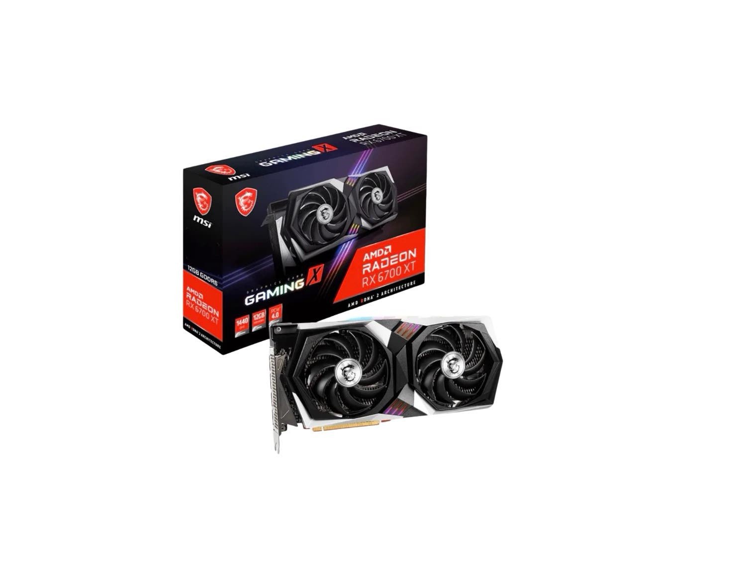 MSI Radeon RX 6700 XT GAMING X 12GB GDDR6 Graphics Card