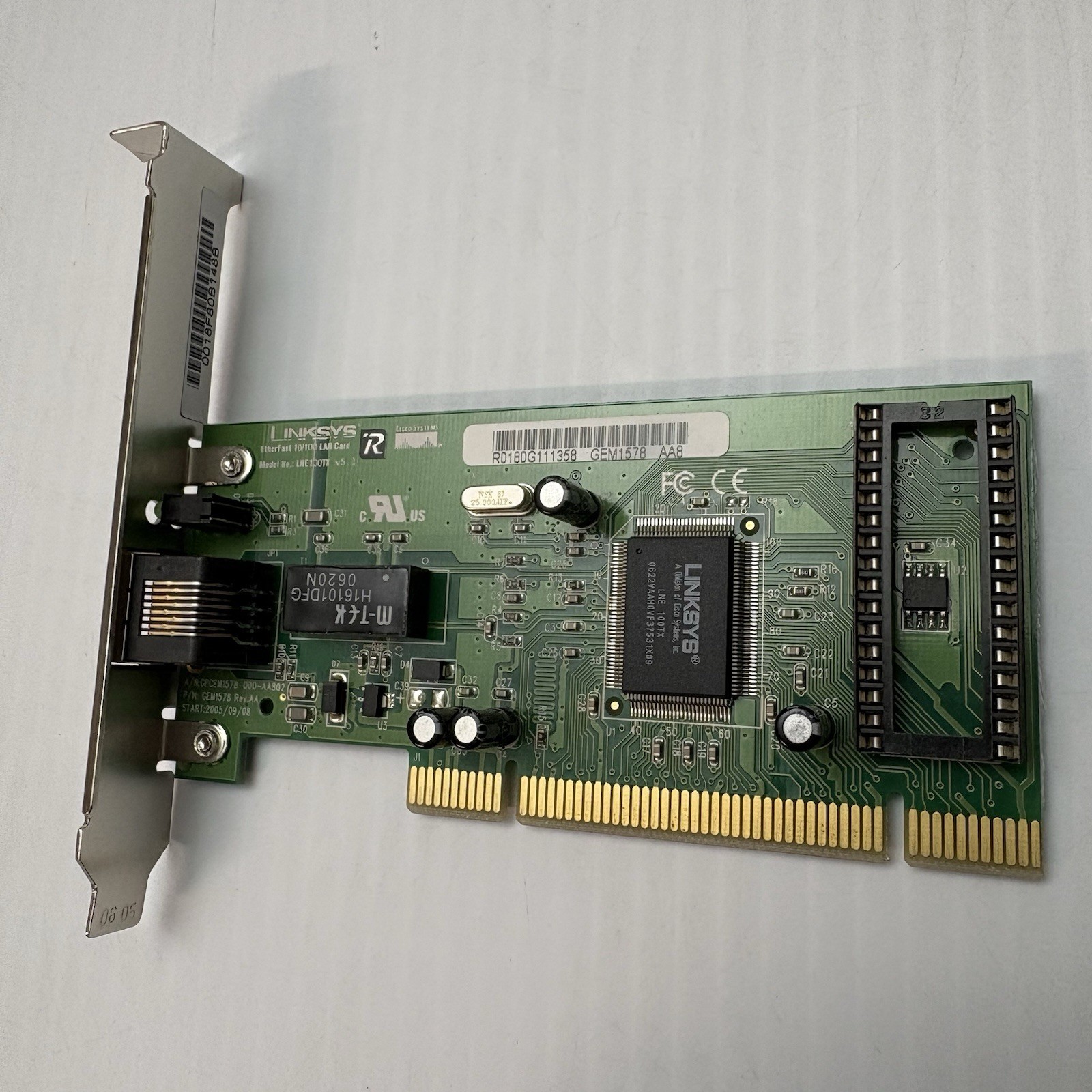 LinkSys LNE100TX EtherFast 10/100 Ethernet LAN Network Adapter Card – PCI v5.1