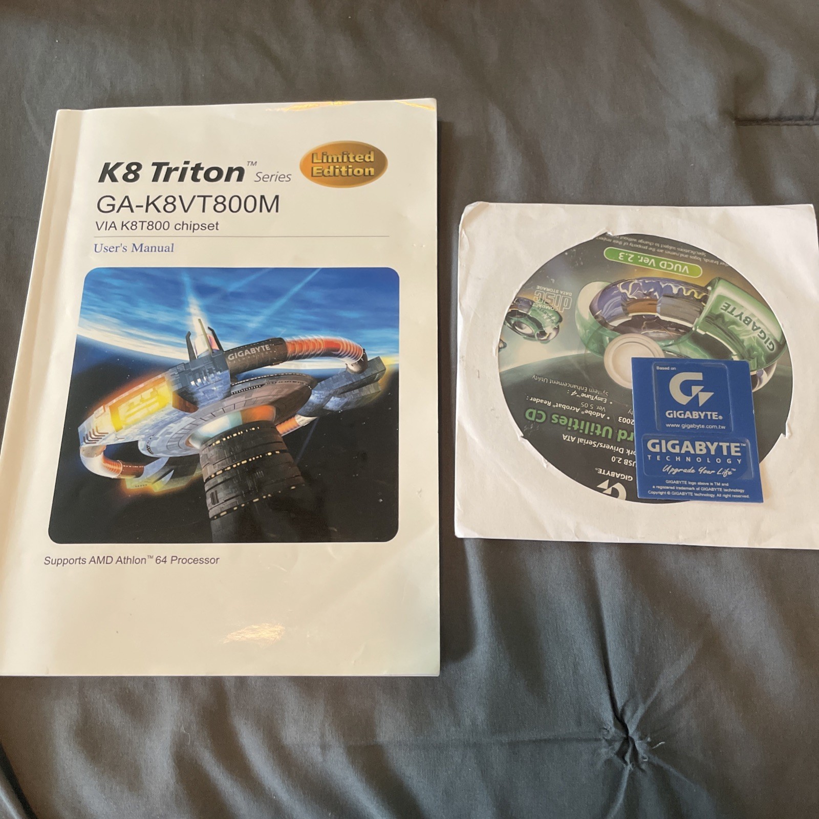 GIGABYTE K8 Triton Series Motherboard GA-K8VT800M Supports AMD Athlon 64