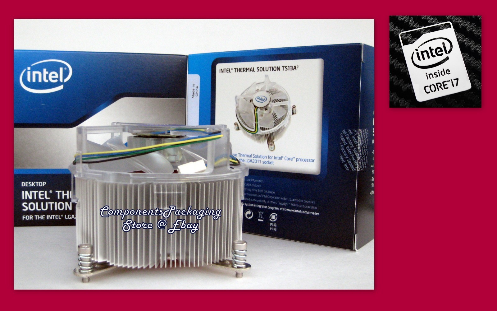 Intel Extreme i7-6950X Heatsink Cooler Fan FOR LGA2011-3 Processor 140W TDP New