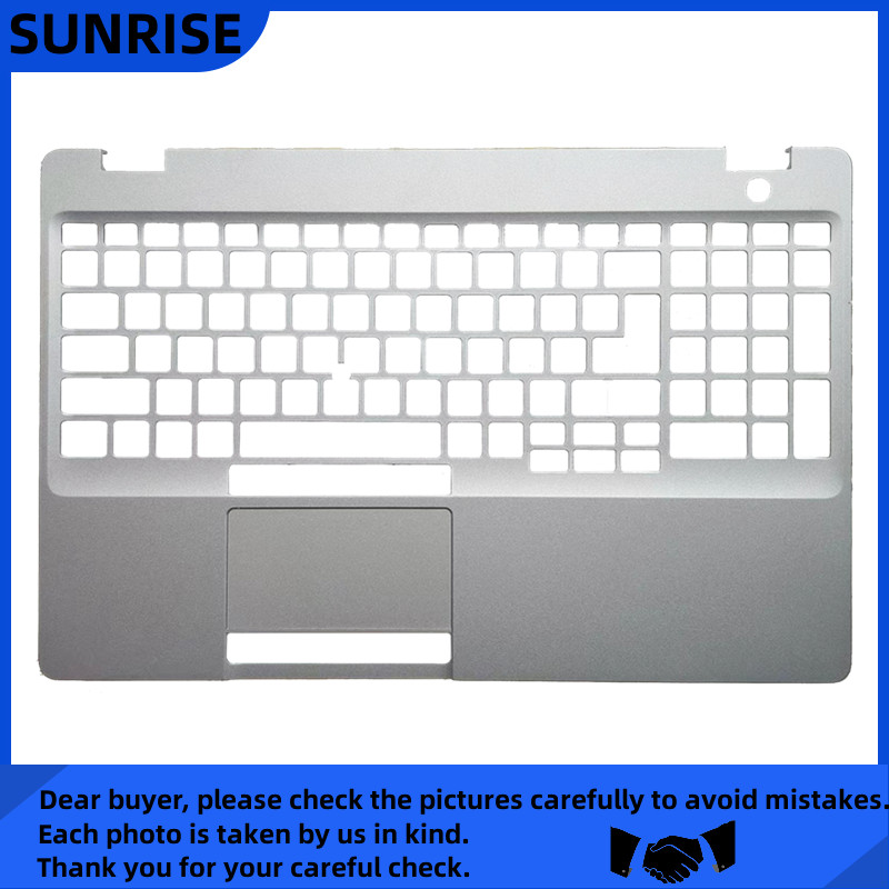 New For Dell Latitude 5510 E5510 Precision 3550 Upper Case Palmrest Cover Gray