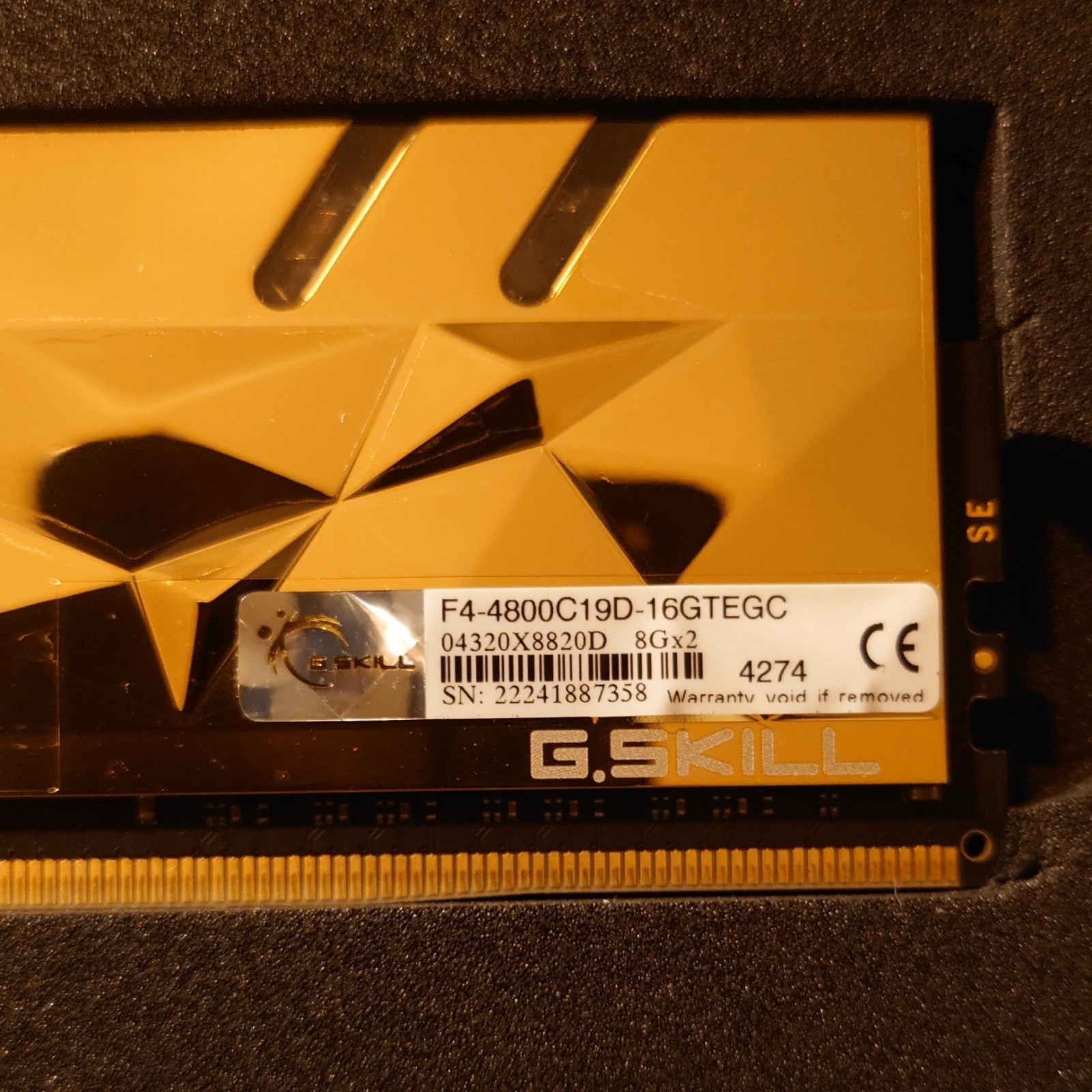 NEW G.SKILL Trident Z Royal 16GB 2x8GB DDR4-4800 DIMM 288-Pin F4-4800C19D