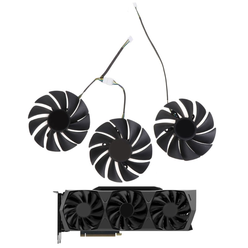 89MM 4Pin 12V 0.4A VGA Fan Graphics Card Cooling Fan for ZOTAC RTX 3090 for Trin