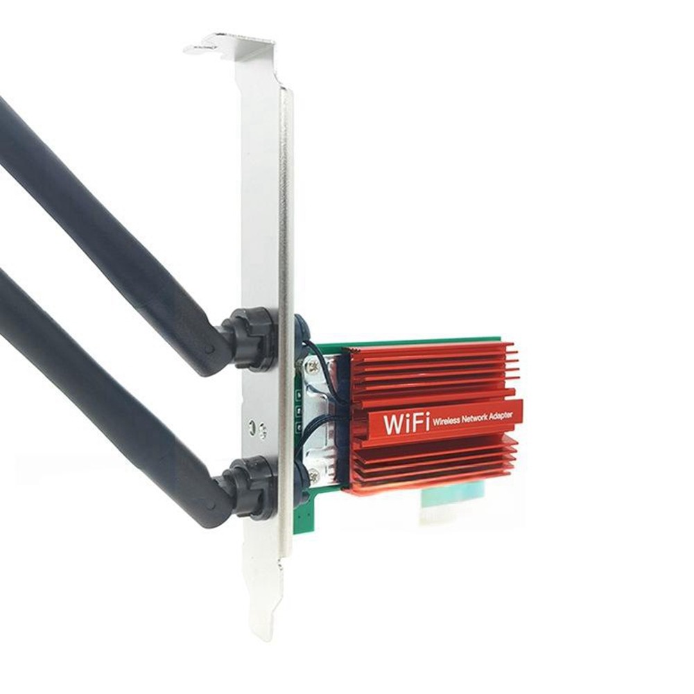 600Mbps Card Dual-Band 2.4G/5G Internal Card for Desktop PC PCIe Wi-Fi5556