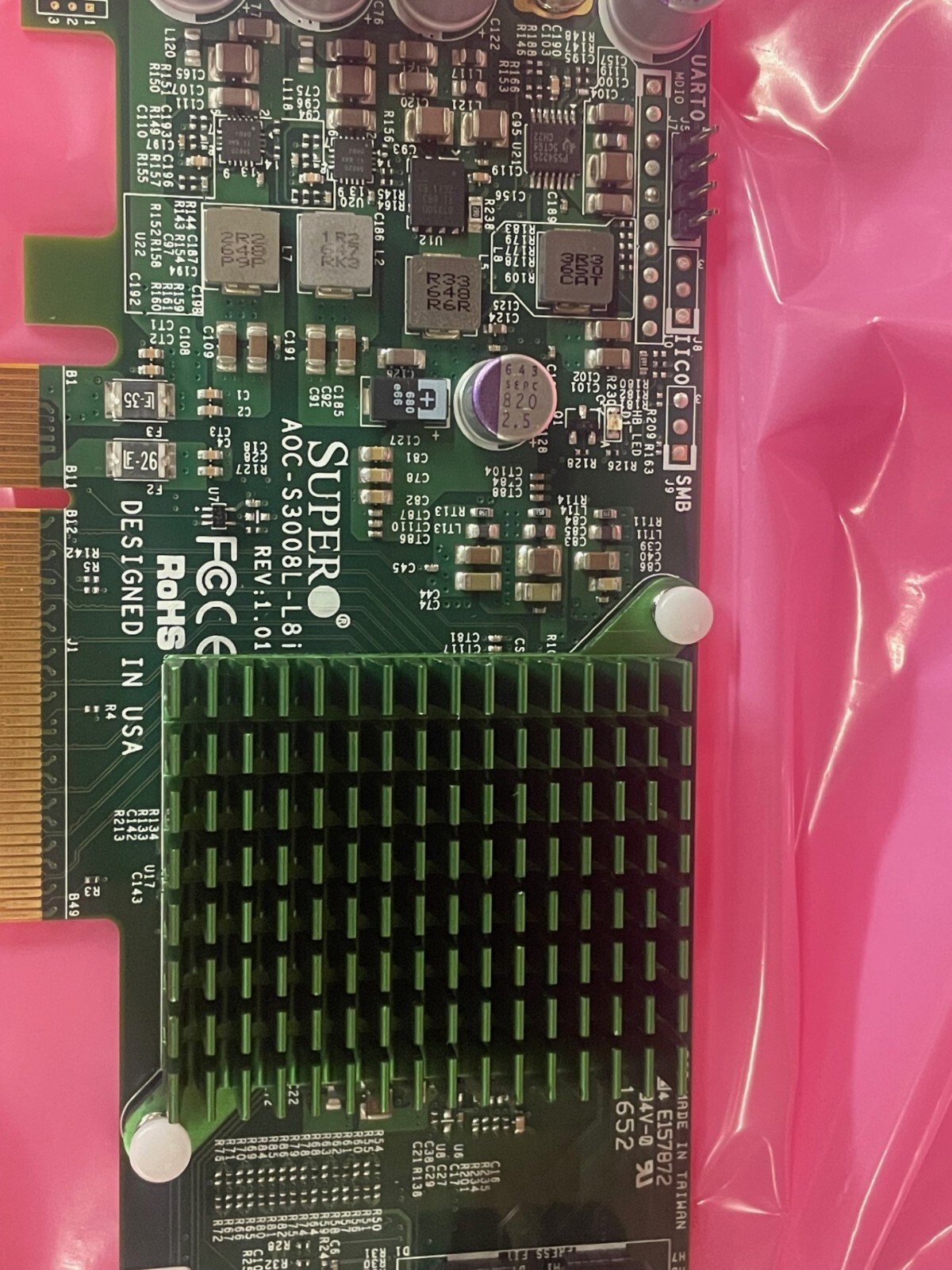 SuperMicro AOC-S3008L-L8i 12GB/S SAS HBA IT Low Profile RAID Controller Card
