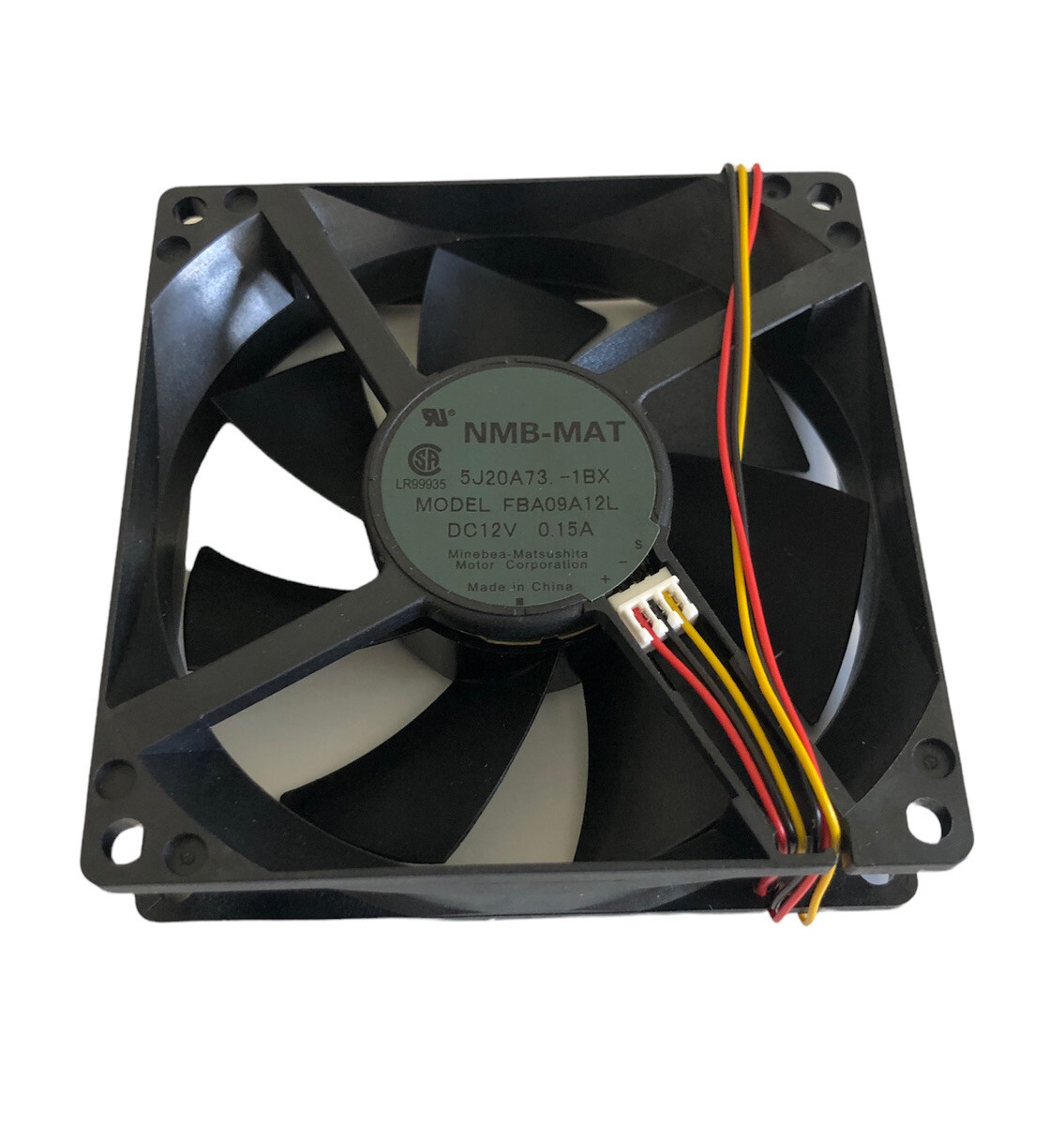 LOT OF 3 FBA08A12H1BX NMB-MAT, 12vdc Cooling Fan Hydro Wave Bearing, 80mm x 80mm