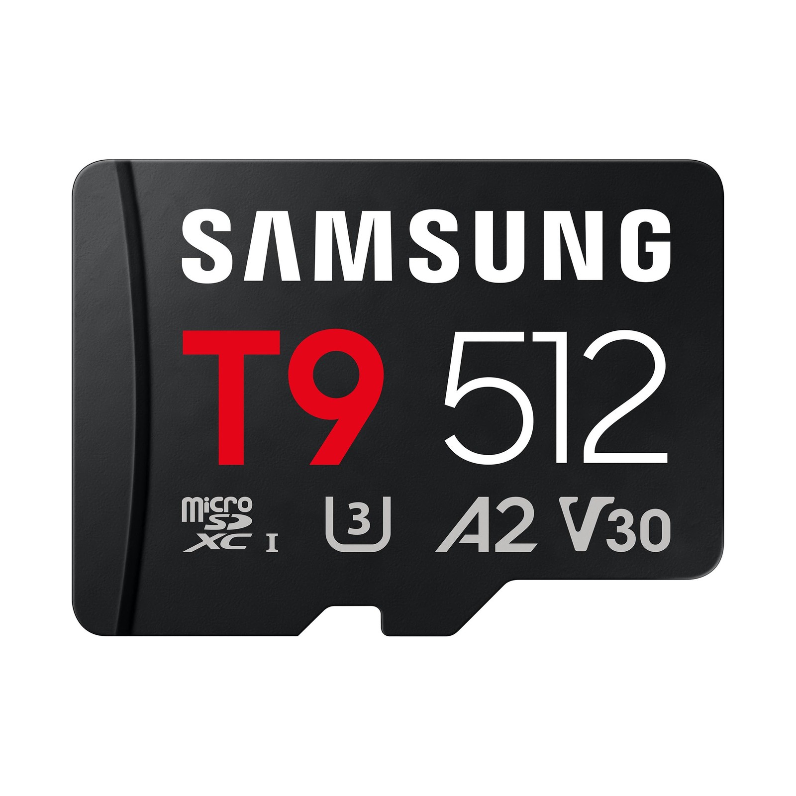 Samsung microSDXC T9 512GB, Read/Write Speeds Up to 200/130 Black
