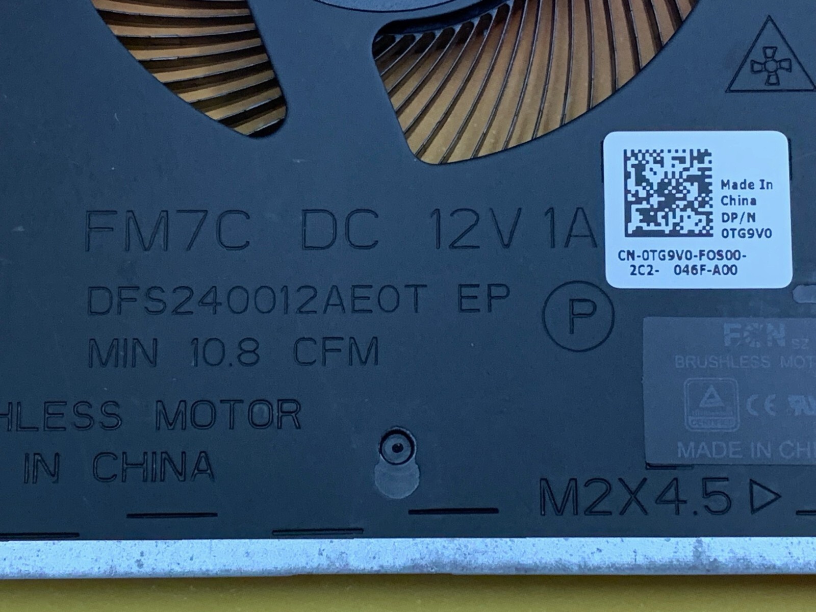 Fan CPU Fan Dell M15 R3 M15 R4 RTX 2070 3070 0TG9V0 0D1X38 4 PIN