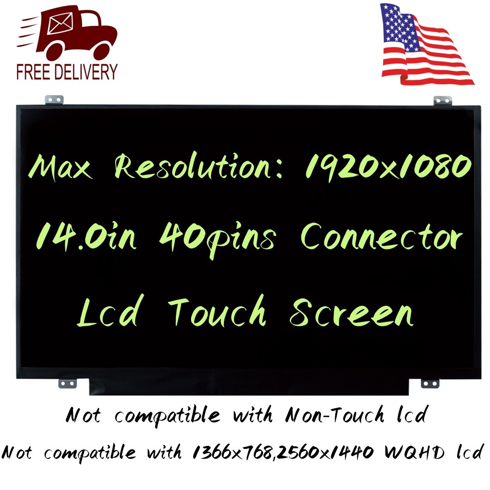 For Lenovo ThinkPad T480 20L5000VUS 20L50010US Lcd Screen Touch Display Assembly