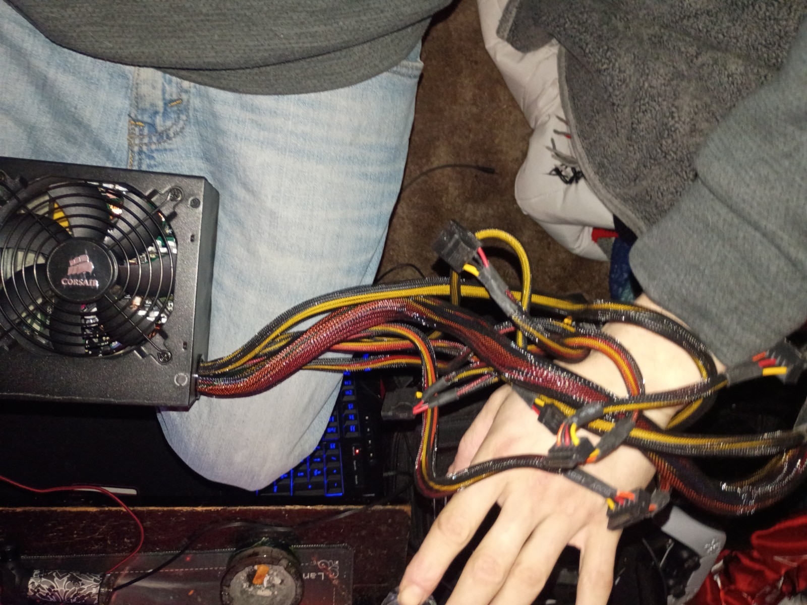 Corsair CX430 ATX 430W Power Supply 75-001666 Surge Protection 1 Fan SATA PCI-E