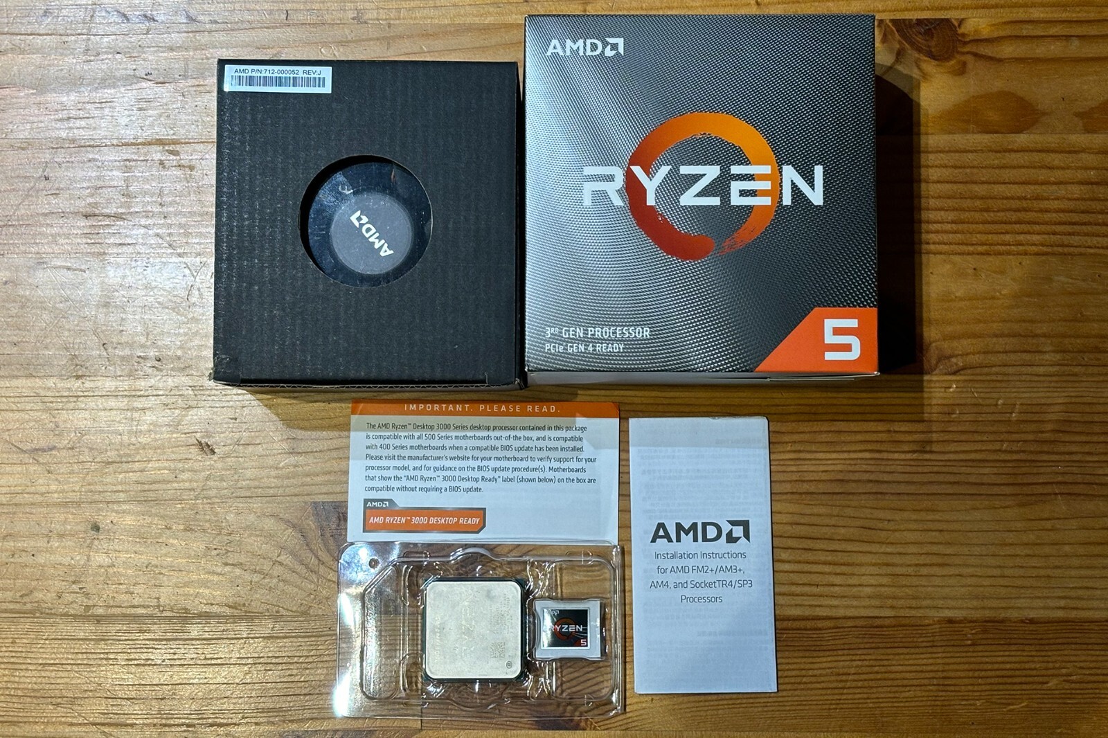 RYZEN 5 3600 Matisse 6-Core 3.6 GHz AM4 65W Box with Wraith Stealth Cooler