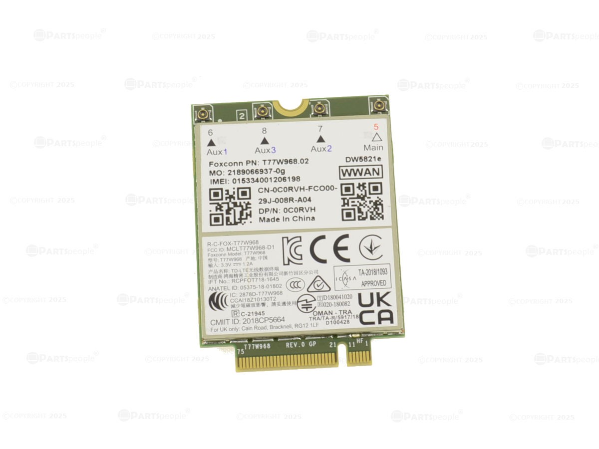 Dell OEM Wireless 5821E DW5821e M.2 Mobile Broadband 4G LTE WWAN Card C0RVH