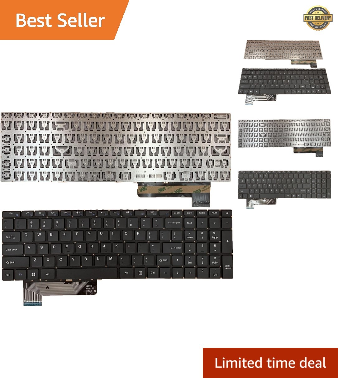 Black Replacement Keyboard for Gateway GWTN156 Series – Easy Install