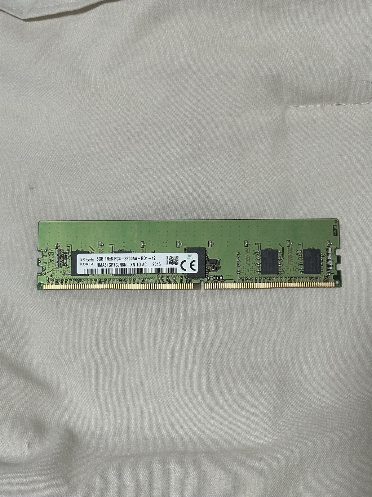 SK Hynix 8GB DDR4 Server RAM 1Rx8 PC4-3200AA-RD1-12 3200MHz 1Rx8