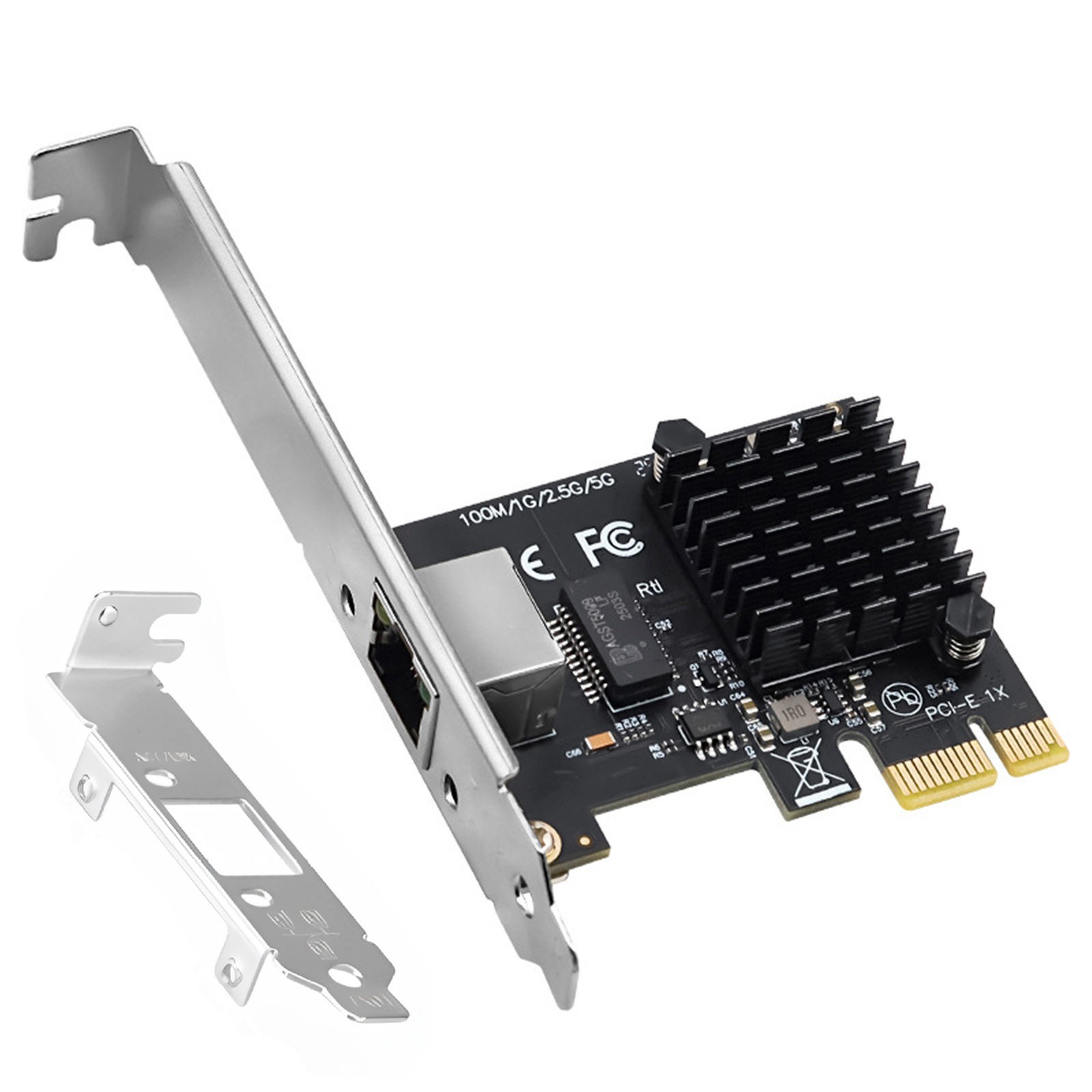 RTL8126 5G PCIe Network Card 5Gbps RJ45 Ethernet LAN Adapter for Windows 10/11