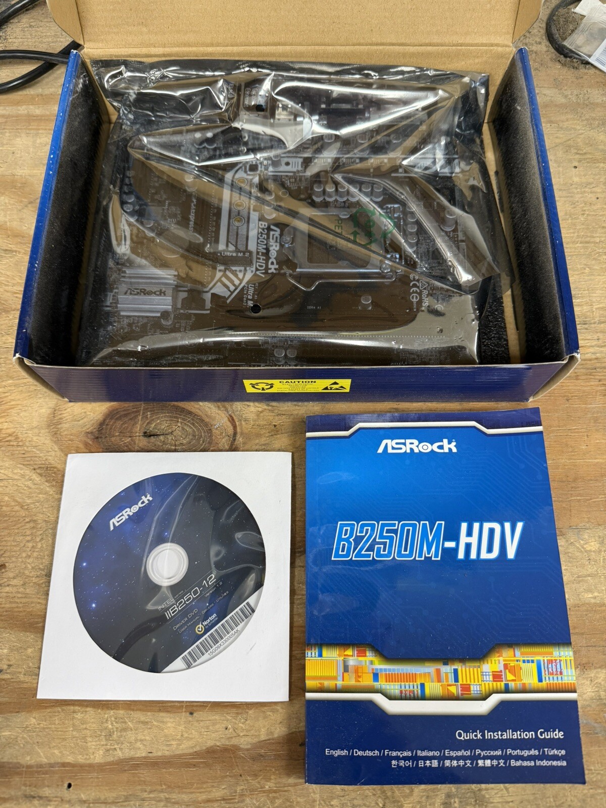 ASRock B250M-HDV LGA 1151 Intel B250 SATA Micro ATX Motherboard Retail Box