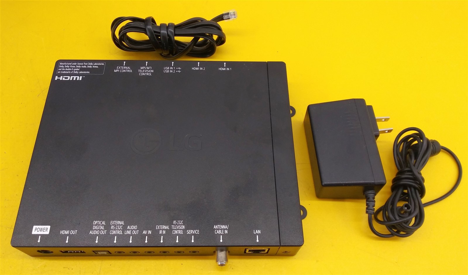 ⭐️⭐️⭐️⭐️⭐️LG STB-6500 UB Centric Hospitality Smart Set Top Box w Adapter & Cable