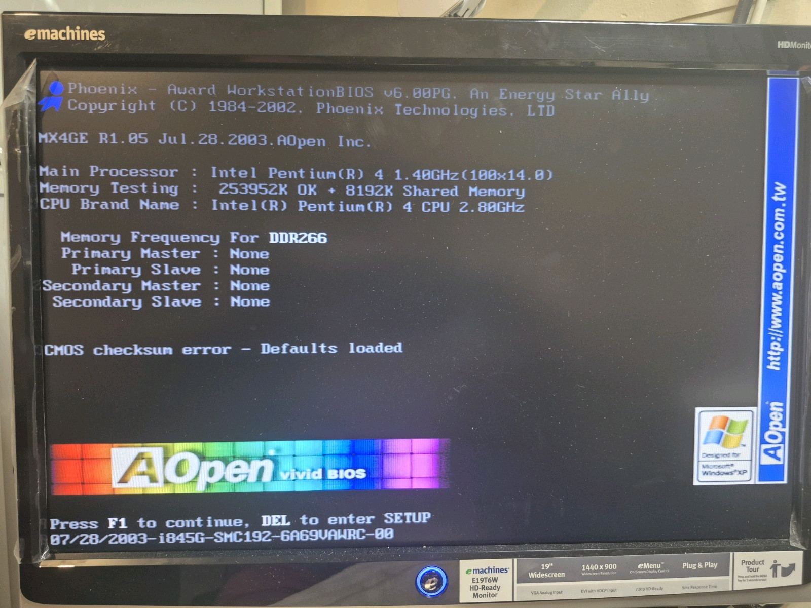 AOPEN MX4GE & Pentium 4 2.8 GHz
