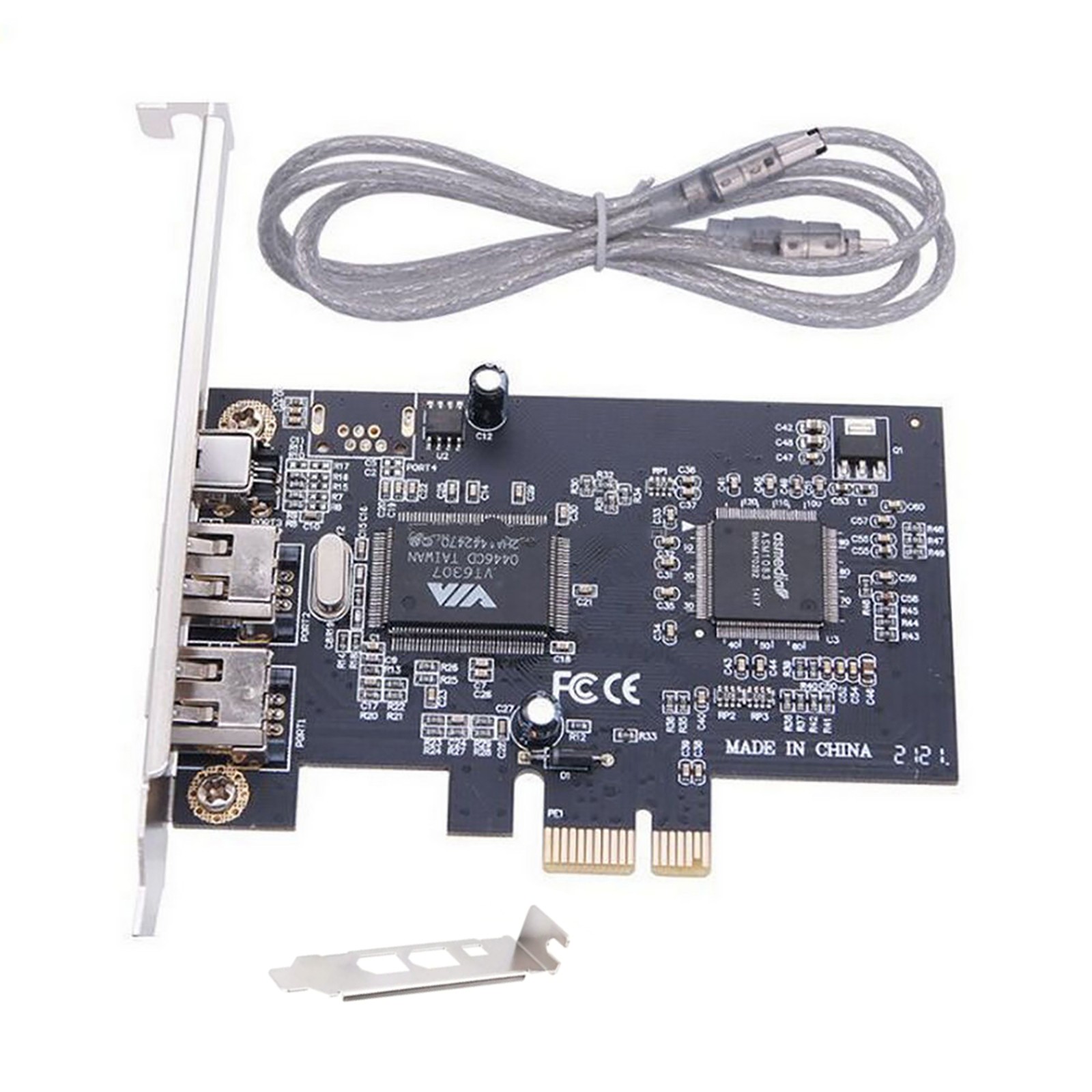 1 PC 3 Ports 1394A Expansion Card Accessories With Low Profile Bracket