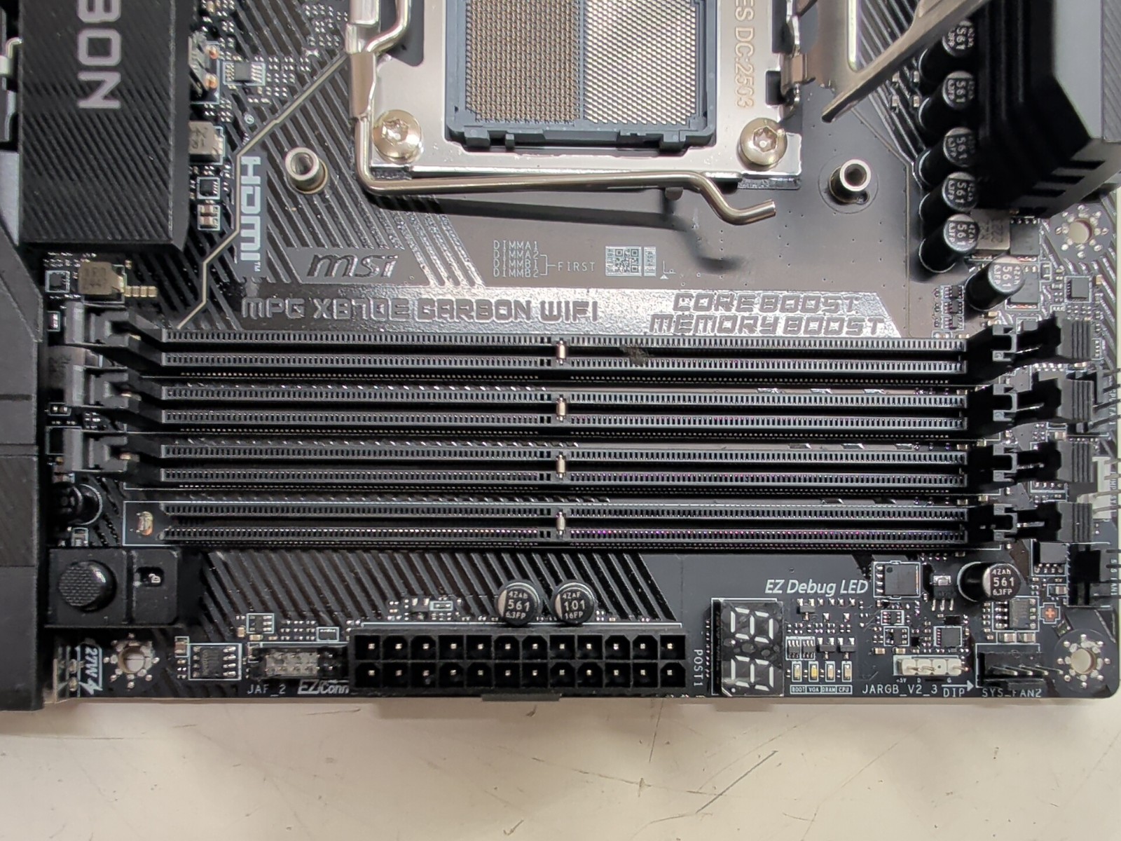 MSI MPG X870E CARBON WIFI AM5 AMD X870E ATX Motherboard *READ*
