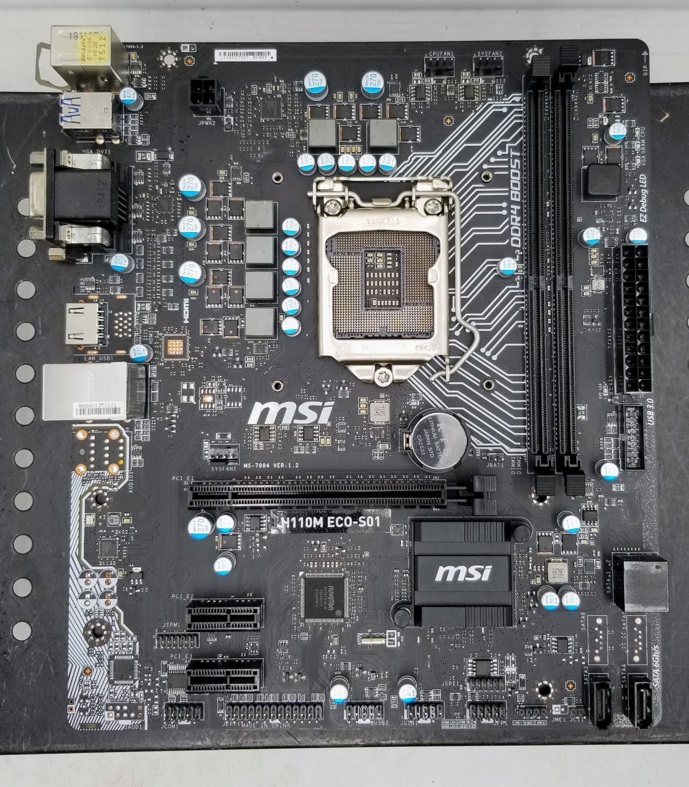 MSI H110M ECO-S01 DDR4 ATX Motherboard