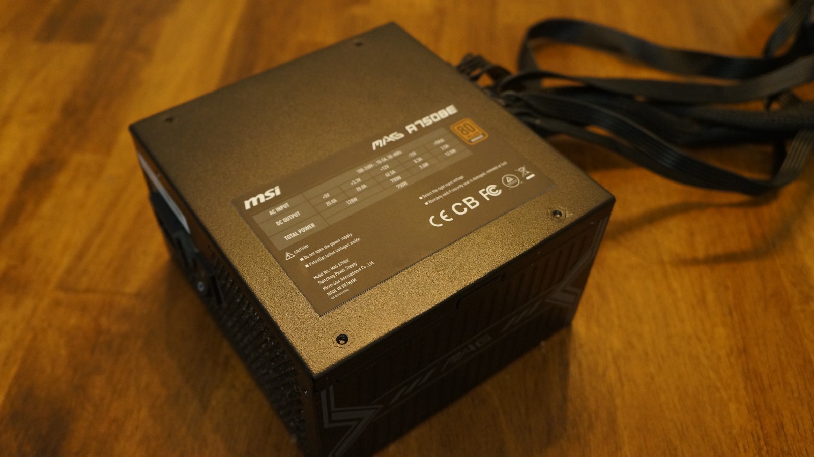 MSI MAG A750BE, Semi-Modular Compact 750W ATX Power Supply