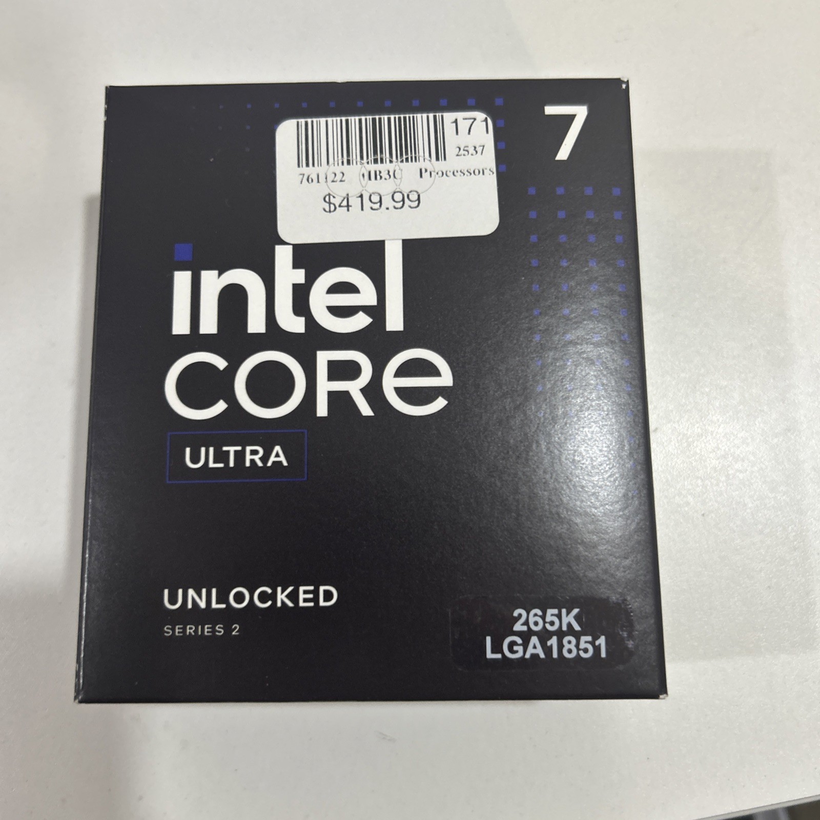 Intel Core Ultra 7 Processor 265k w/instructions box
