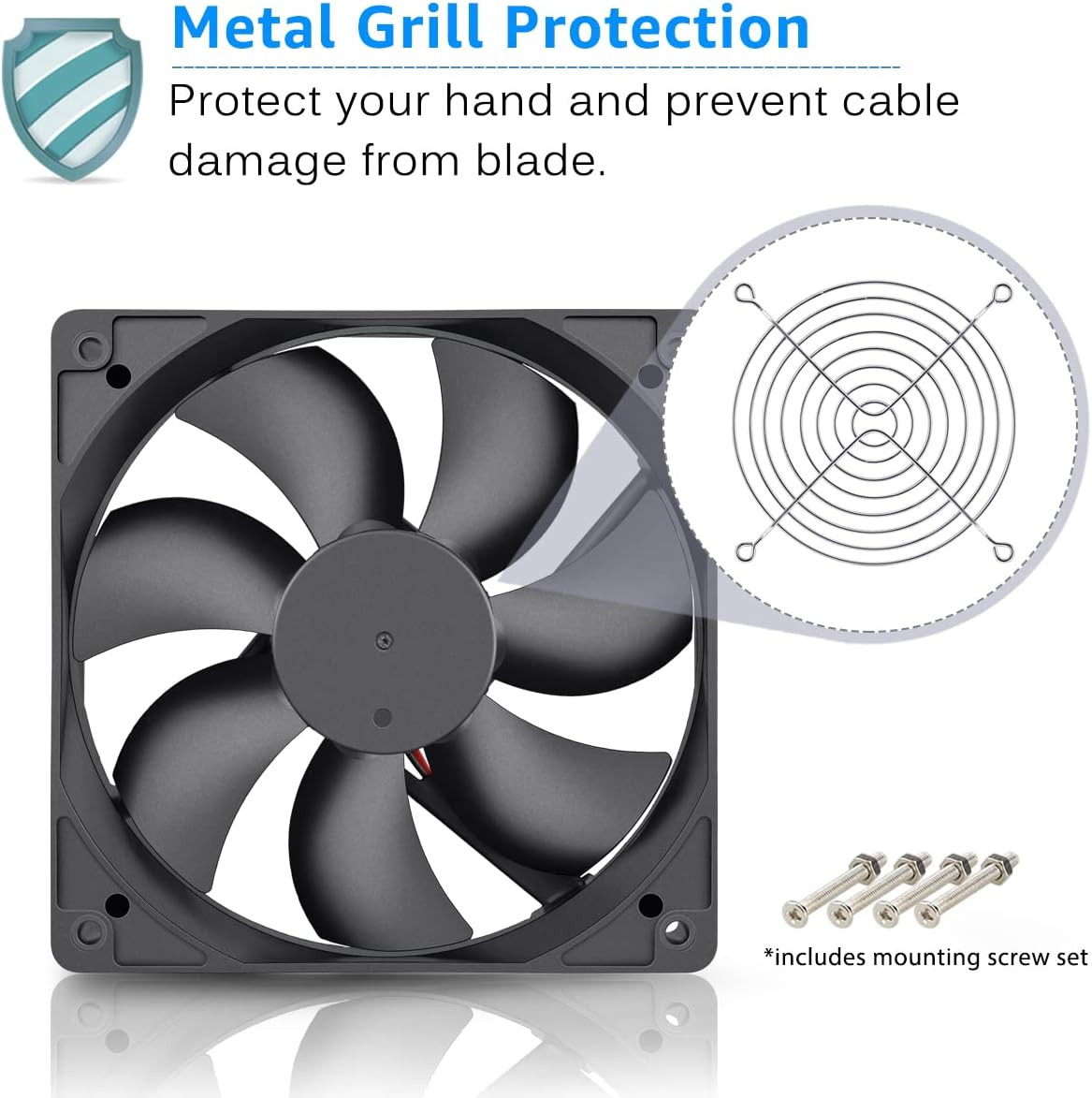 5V 120mm DC Brushless Cooling Fan, 1500 RPM, 120x25mm Size FREE SHIPPING