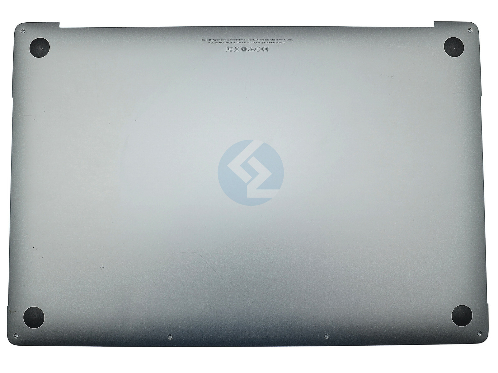 Grade B Space Gray Lower Bottom Case Cover for Macbook Pro 15″ A1707 2016 2017