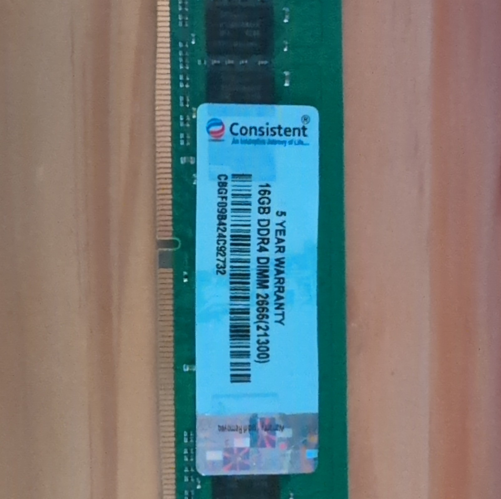 Consistent 16GB (2x8GB)DDR4 SDRAM DIMM 2666MHz 288-Pin Single Module Desktop RAM