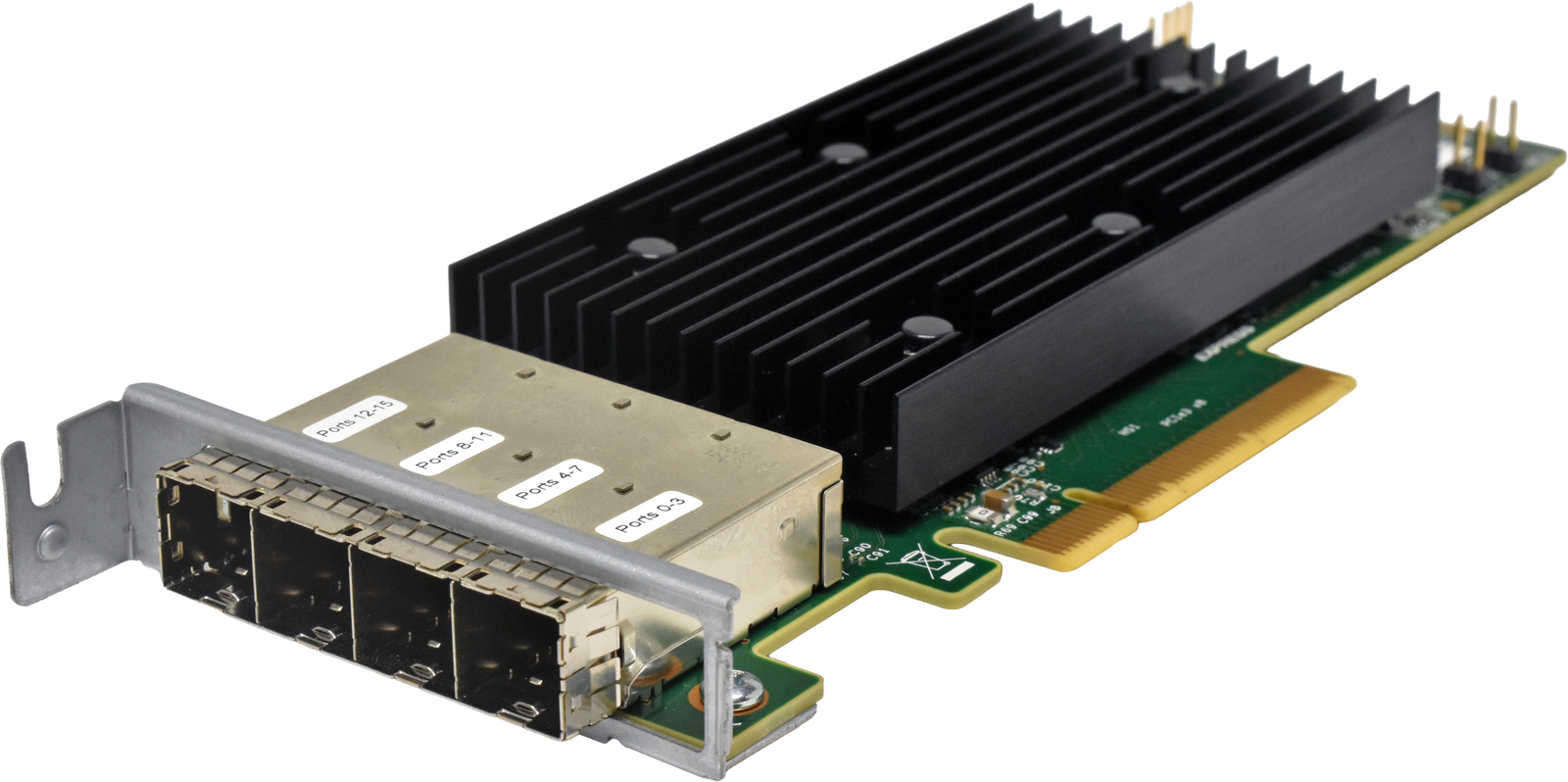 LSI Avago SAS9305-16e 03-25704-02005 4-Port 12G PCIe x8 SAS Controller LP