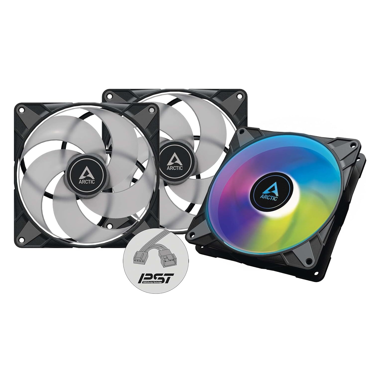 ARCTIC ACFAN00257A P14 PWM PST A-RGB 0dB 140mm PWM PST case fan (3 Pack)
