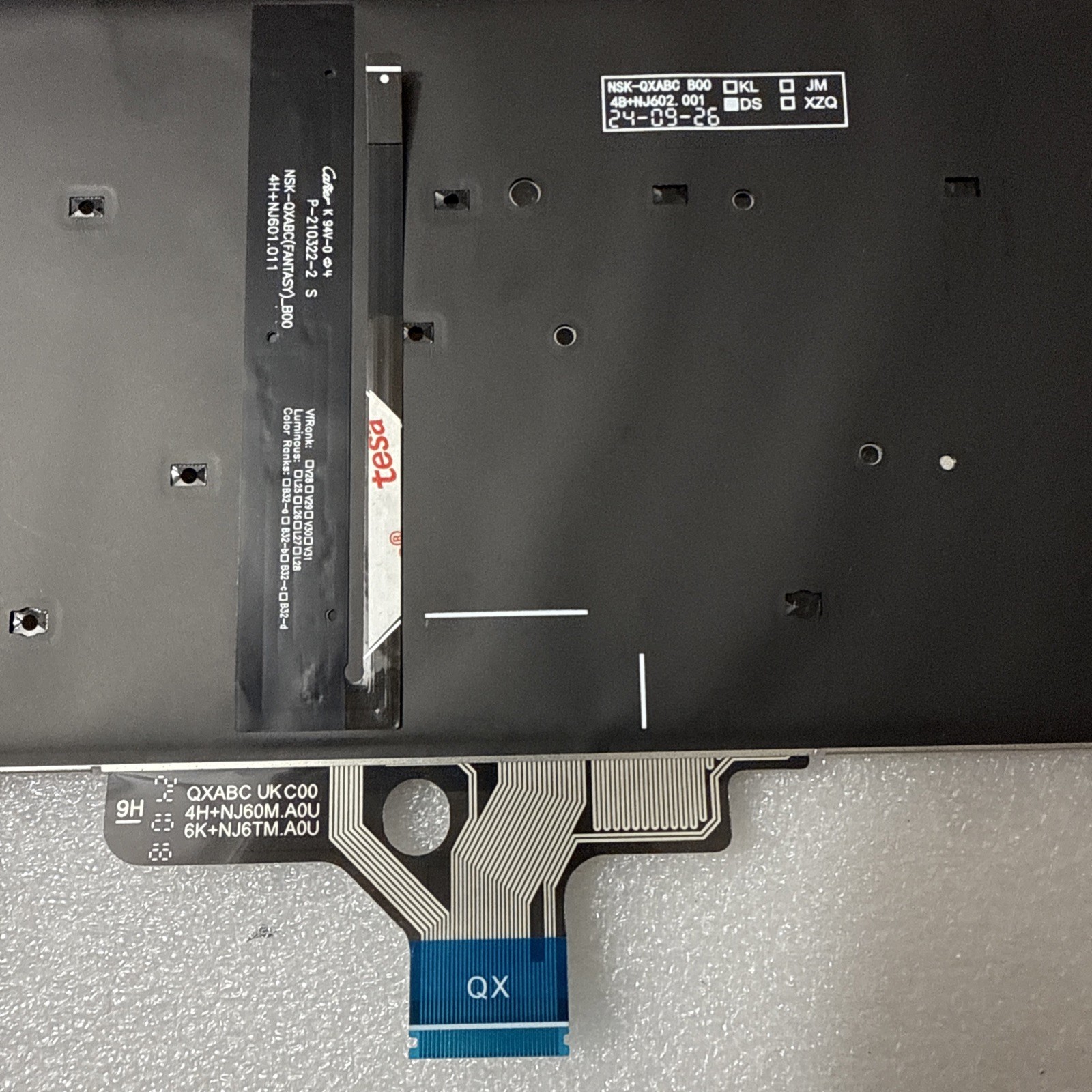 New DELL Latitude 5420 7420 7430 7520 Latin Spanish BCL Teclad Keyboard K5XT4 PA