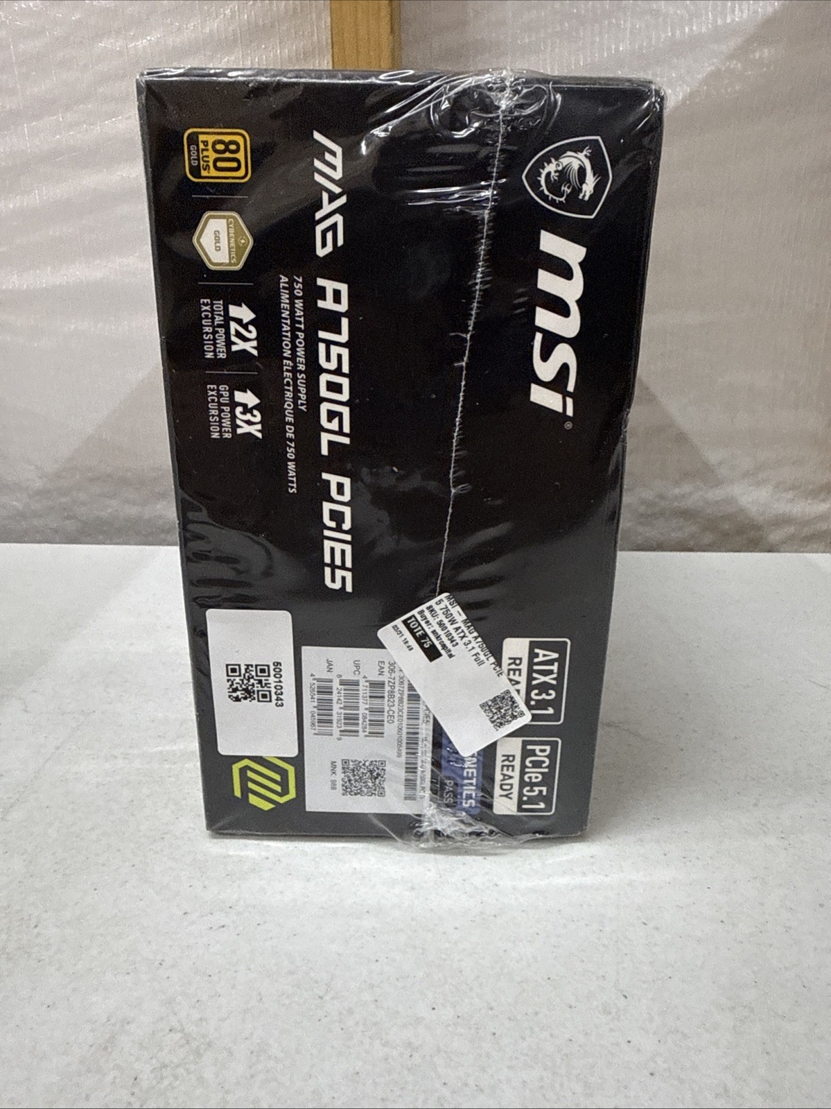 MSI MAG A750GL PCIE 5.1 & ATX 3.1 Gaming Power Supply BRAND NEW